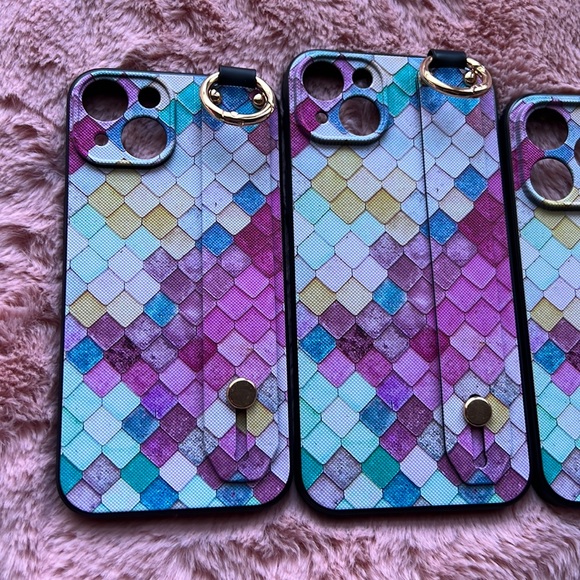 For iPhone 14,14 plus,14 pro,14 pro max phone case with wrist strap kickstand - Picture 8 of 10